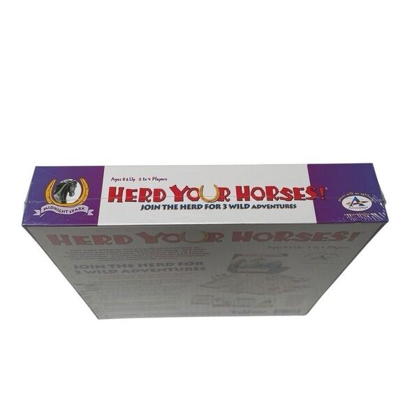 Herd Your Horses Board Game 3 Wild Adventures Aristoplay Sealed NEW - Picture 3 of 4